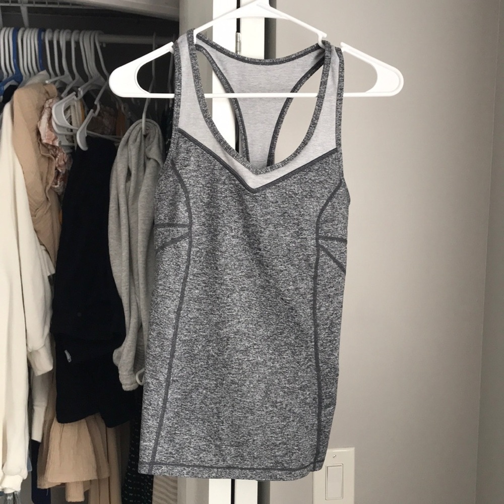 Zella Gray Work-Out Top, worn twice